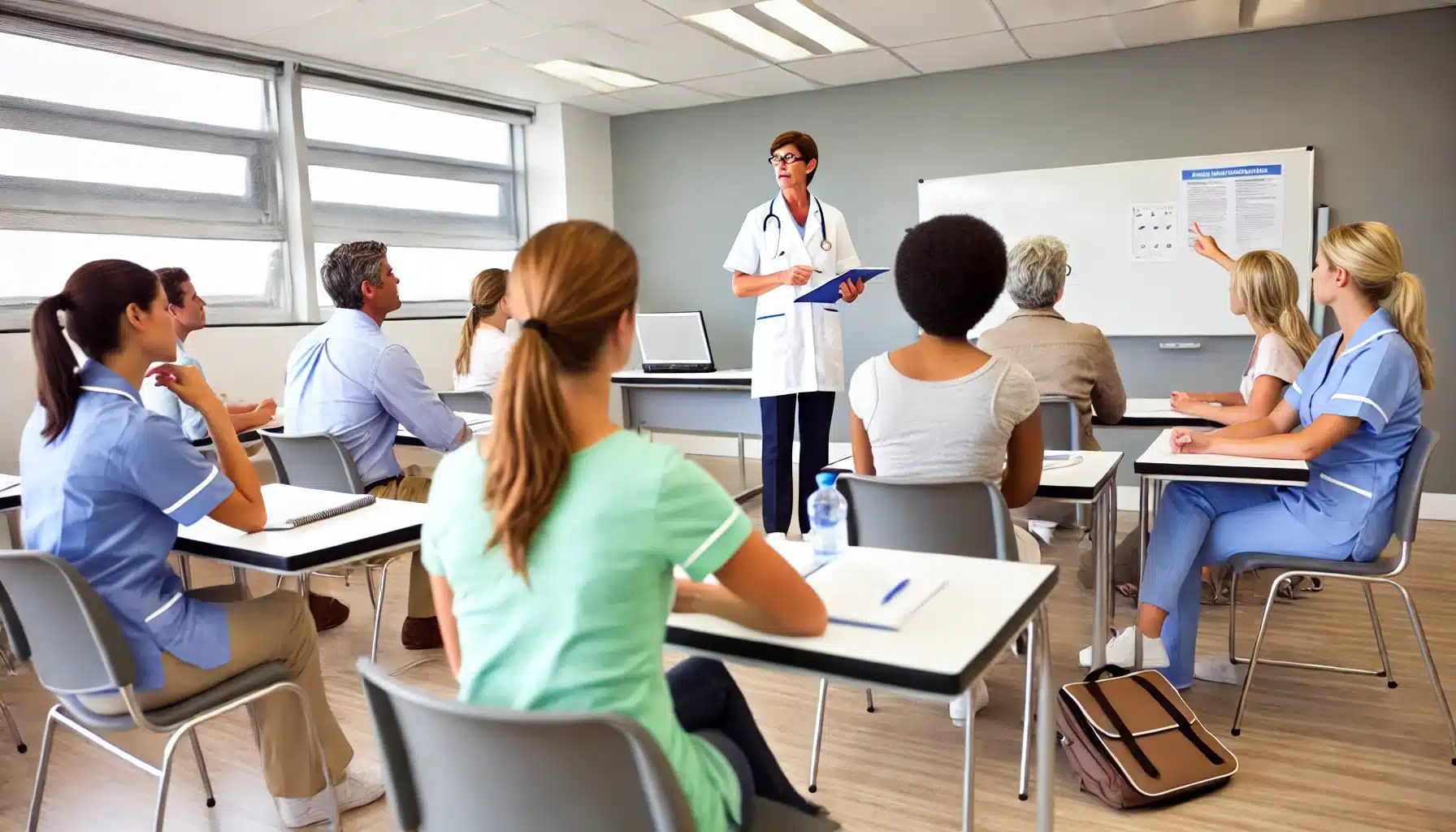 weekend cna class students in ft worth